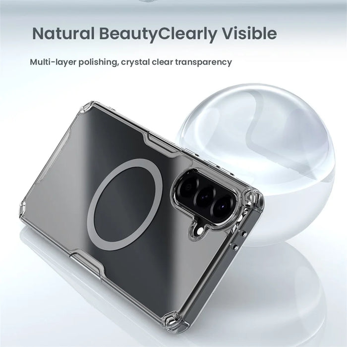 NILLKIN Nature Pro Series for Samsung Galaxy A57 5G Magnetic Case TPU + PC Ultra Clear Phone Cover - 6