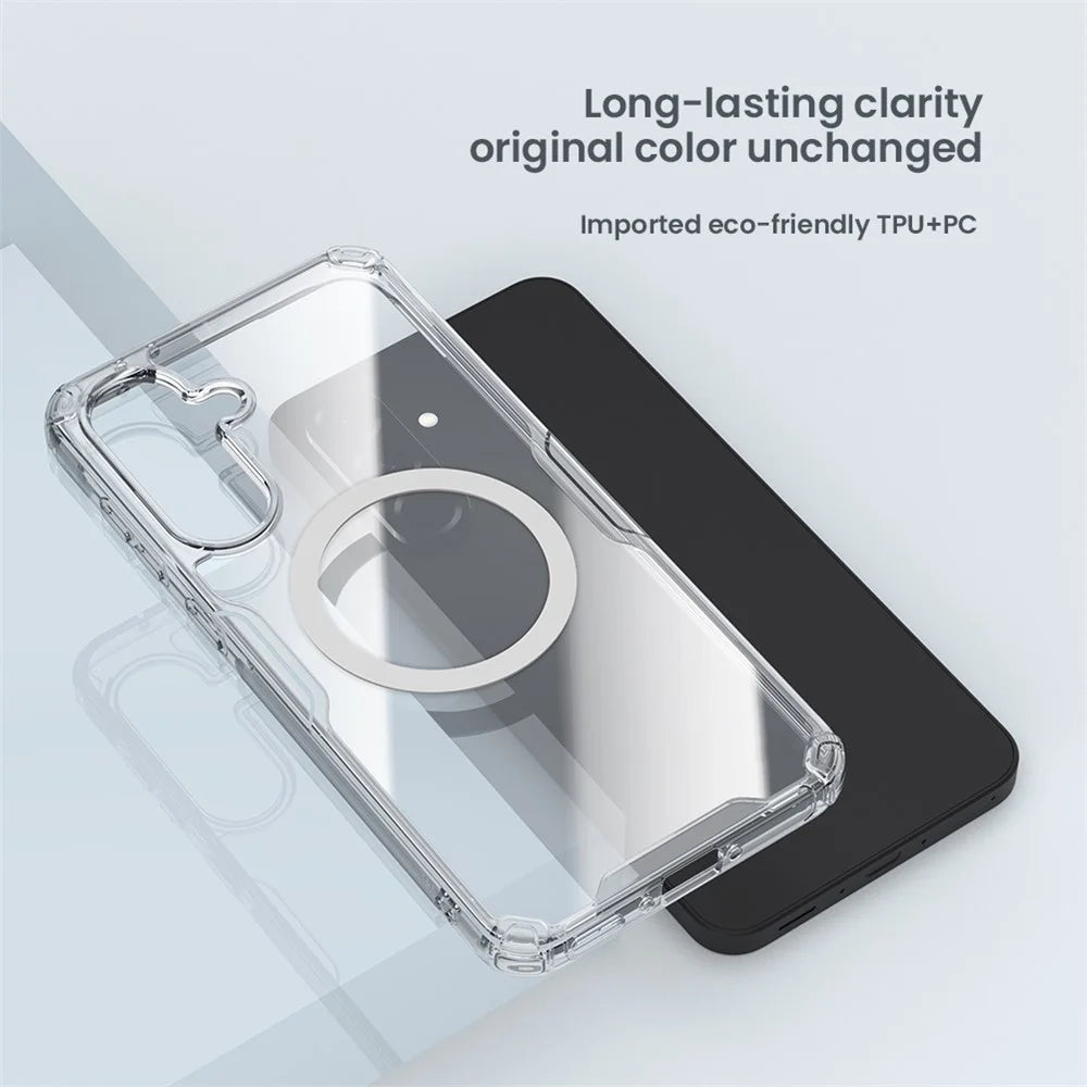 NILLKIN Nature Pro Series for Samsung Galaxy A57 5G Magnetic Case TPU + PC Ultra Clear Phone Cover - 7