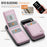 JEEHOOD For Google Pixel 10 Pro XL Leather Back Cover  J06 Magnetic Phone Case with Card Bag RFID Blocking - Pink - 2