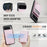 JEEHOOD For Google Pixel 10 Pro XL Leather Back Cover  J06 Magnetic Phone Case with Card Bag RFID Blocking - Pink - 3