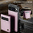 JEEHOOD For Google Pixel 10 Pro XL Leather Back Cover  J06 Magnetic Phone Case with Card Bag RFID Blocking - Pink - 4