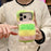 For iPhone 17 Pro Rainbow Fluffy Phone Case Winter Warm Hand Strap TPU Cover - Rainbow - 6