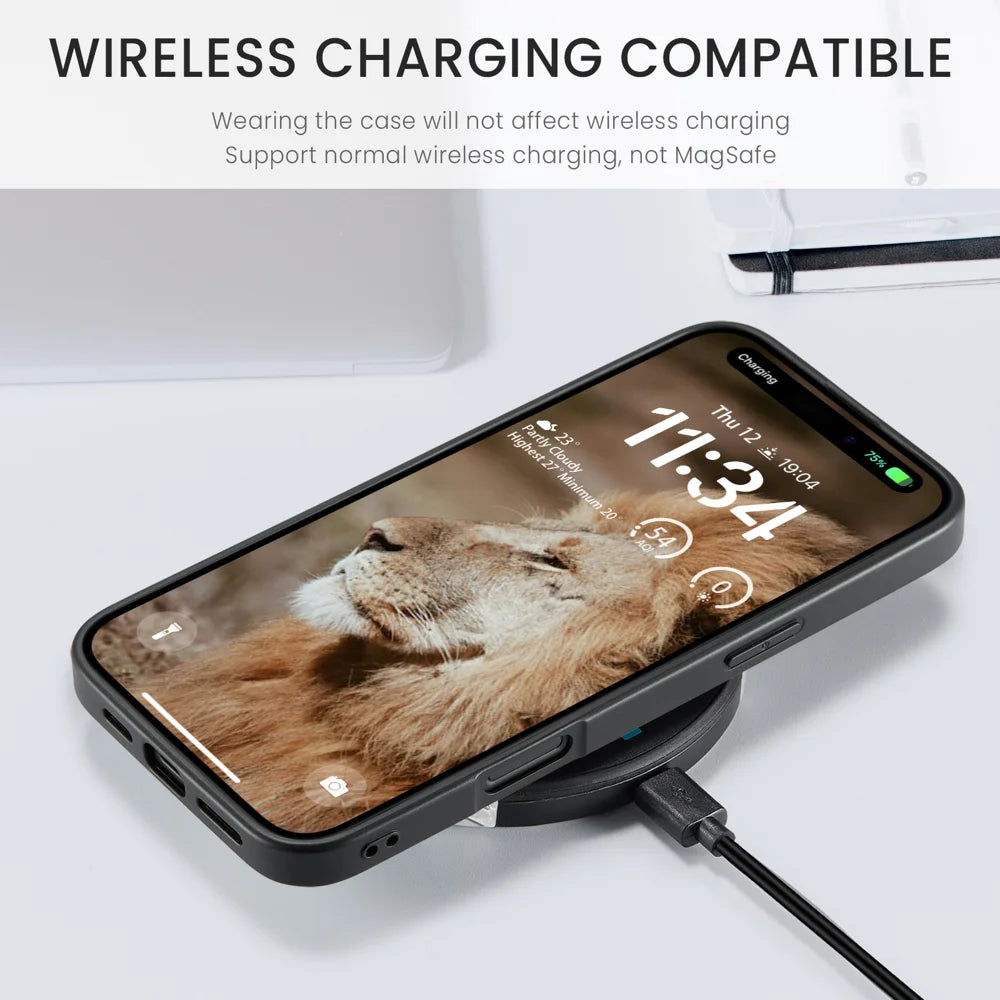 JEEHOOD For iPhone 17 Case  J01 Retro Leather + TPU Phone Cover Detachable Magnetic Card Holder - Brown - 7