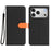 For iPhone 18 Pro Max / 17 Pro Max Leather Case Detachable Wallet Magnetic Phone Cover with Hand Strap - Black / Orange - 2