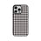 EYCASE For iPhone 15 Pro Magnetic Case  Grid Series Black Edge TPU + Acrylic Cover - Black White Houndstooth - 1