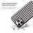EYCASE For iPhone 15 Pro Magnetic Case  Grid Series Black Edge TPU + Acrylic Cover - Black White Houndstooth - 3