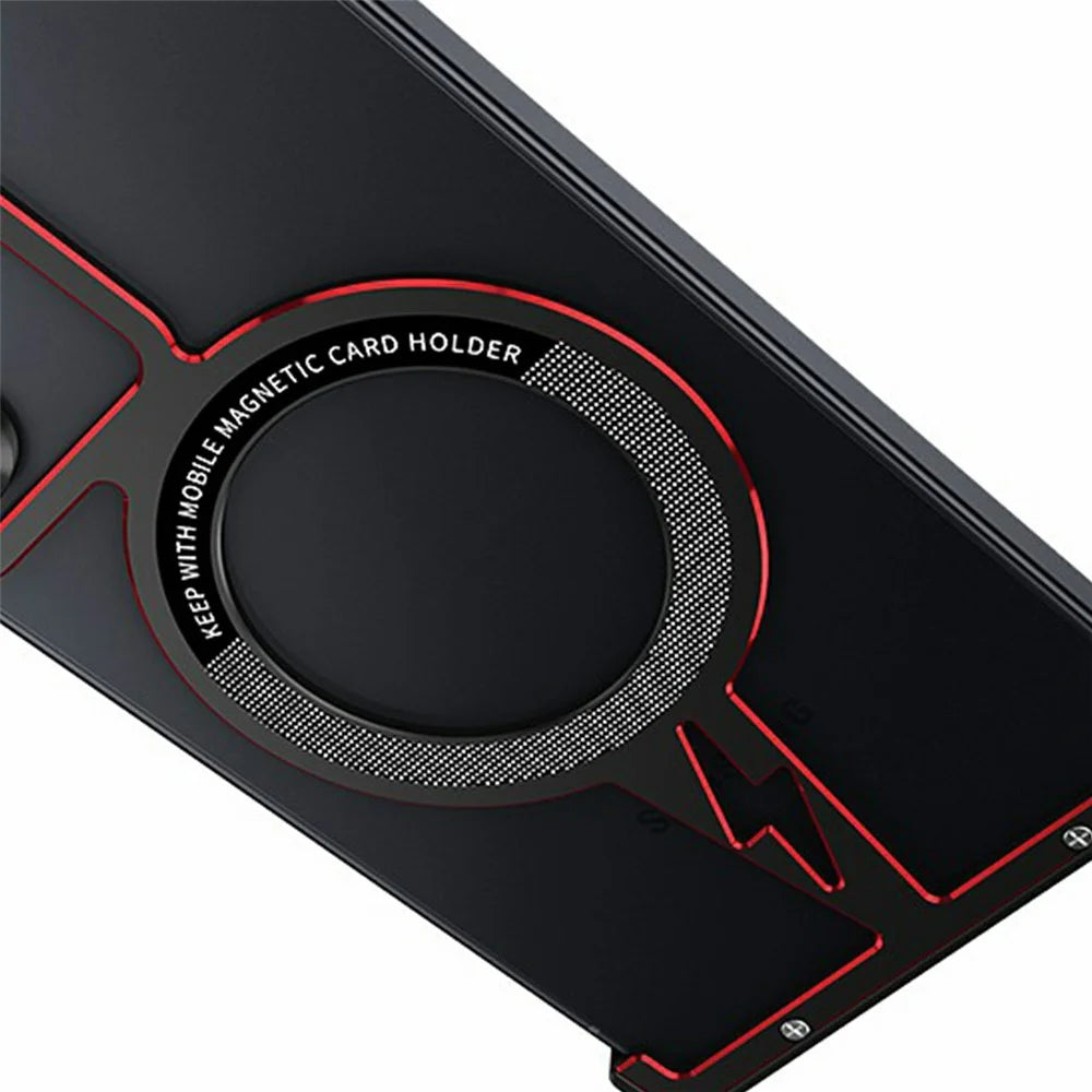For Samsung Galaxy S25 Ultra Magnetic Bumper Case Aluminium Alloy Metal Frameless Phone Cover - Black  /  Red - 5
