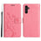 For Samsung Galaxy S26+ Leather Wallet Case Butterfly Flower Imprinted Phone Cover with Strap - Pink - 1