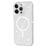 AMORUS For iPhone 15 Pro Max Magnetic Case Compatible with MagSafe Glitter Powder PC + TPU Phone Cover - White - 1
