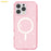 AMORUS For iPhone 16 Pro Max Magnetic Case Compatible with MagSafe Glitter Powder PC + TPU Phone Cover - Pink - 2