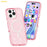 AMORUS For iPhone 16 Pro Max Magnetic Case Compatible with MagSafe Glitter Powder PC + TPU Phone Cover - Pink - 3