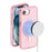 AMORUS For iPhone 17e / 16e Magnetic Case Compatible with MagSafe Glitter Powder PC + TPU Phone Cover - Pink - 1