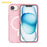 AMORUS For iPhone 17e / 16e Magnetic Case Compatible with MagSafe Glitter Powder PC + TPU Phone Cover - Pink - 4