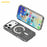 AMORUS For iPhone 17 Pro Max Magnetic Case Compatible with MagSafe Glitter Powder PC + TPU Phone Cover - Black - 7