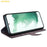 AMORUS For Samsung Galaxy S23+ Stand Cases Calf Texture Genuine Split Leather Wallet Phone Cover - Brown - 3