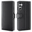 AMORUS For Samsung Galaxy A25 5G (Global) (161mm) Stand Cases Calf Texture Genuine Split Leather Wallet Phone Cover - Black - 1