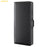 AMORUS For Samsung Galaxy A25 5G (Global) (161mm) Stand Cases Calf Texture Genuine Split Leather Wallet Phone Cover - Black - 6