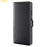 AMORUS For Samsung Galaxy A15 5G Stand Cases Calf Texture Genuine Split Leather Wallet Phone Cover - Black - 6