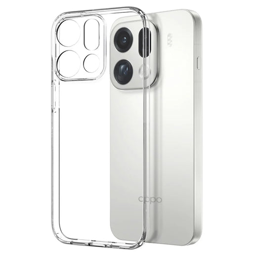 NORTHJO For Oppo Find X9 Pro 5G Case Soft TPU Clear Phone Cover with Tempered Glass Screen Protector (Support Fingerprint Unlock) - 2
