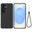 For Samsung Galaxy S26 Ultra Liquid Silicone Case Phone Back Cover with Hand Strap - Black - 1