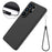 For Samsung Galaxy S26 Ultra Liquid Silicone Case Phone Back Cover with Hand Strap - Black - 7