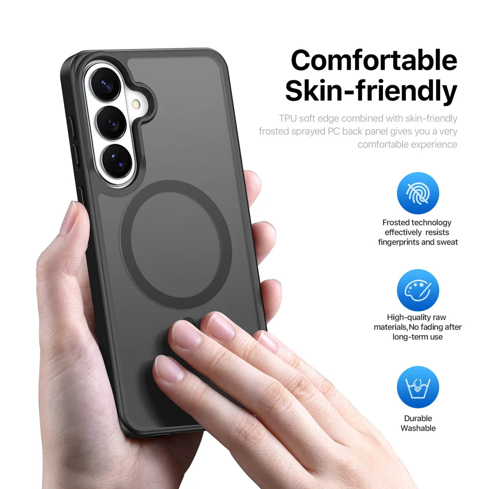 DUX DUCIS For Samsung Galaxy S26 Magnetic Case  Yind Series PC+TPU Phone Cover - Black - 5