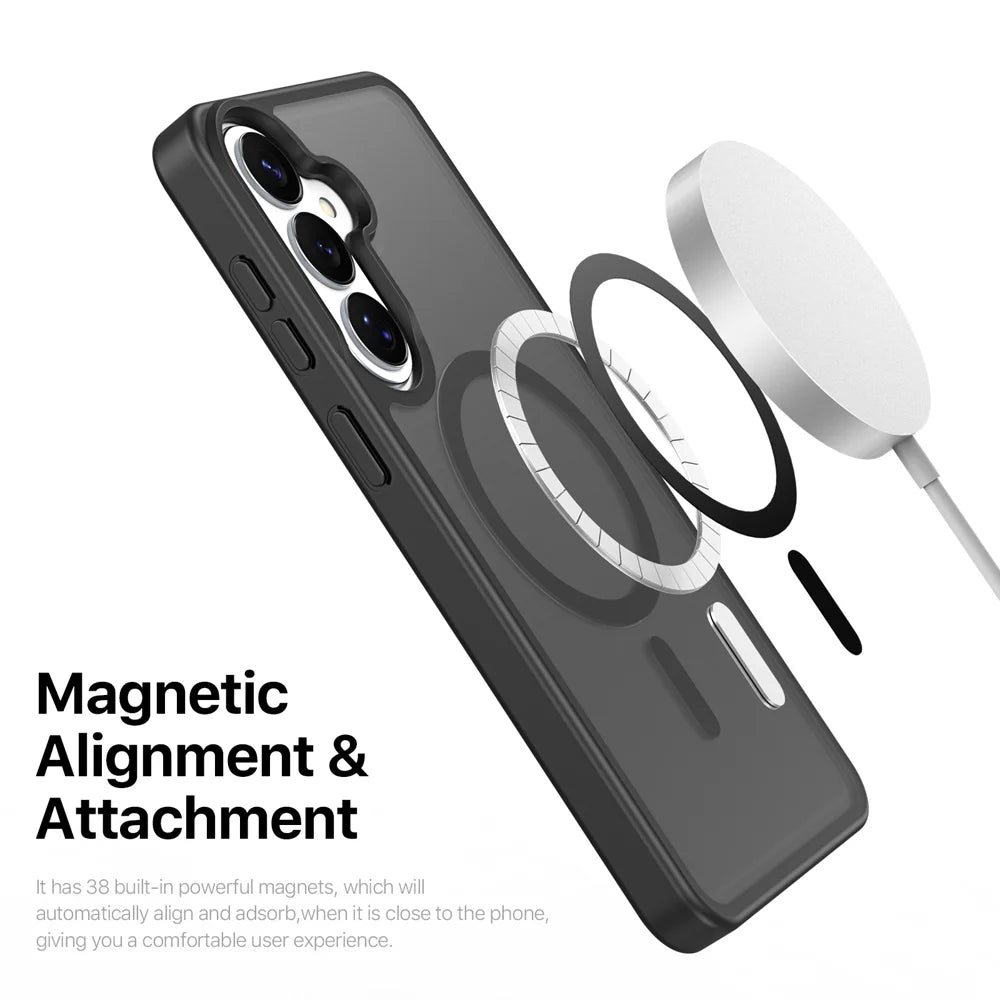 DUX DUCIS For Samsung Galaxy S26 Magnetic Case  Yind Series PC+TPU Phone Cover - Black - 6