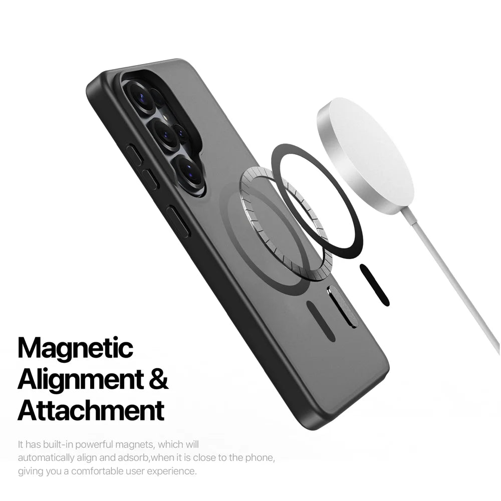 DUX DUCIS For Samsung Galaxy S26 Ultra Magnetic Case  Yind Series PC+TPU Phone Cover - Black - 6