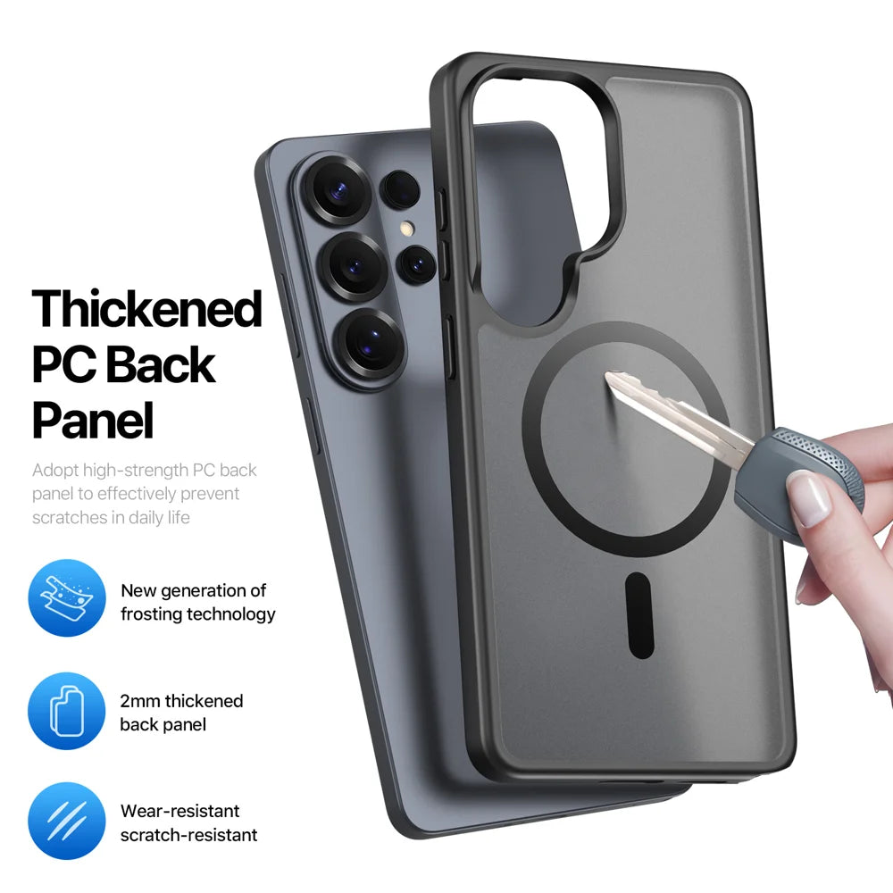 DUX DUCIS For Samsung Galaxy S26 Ultra Magnetic Case  Yind Series PC+TPU Phone Cover - Black - 7