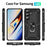 For Samsung Galaxy S26 Case PC + TPU Phone Cover with Kickstand - Black - 5