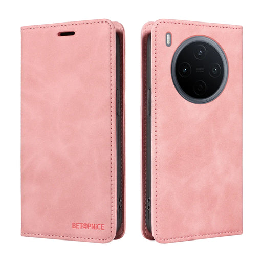 BETOPNICE For vivo Y500 Pro 5G Case  Magnetic Closure RFID Blocking Wallet Stand Leather Phone Cover - Pink - 2