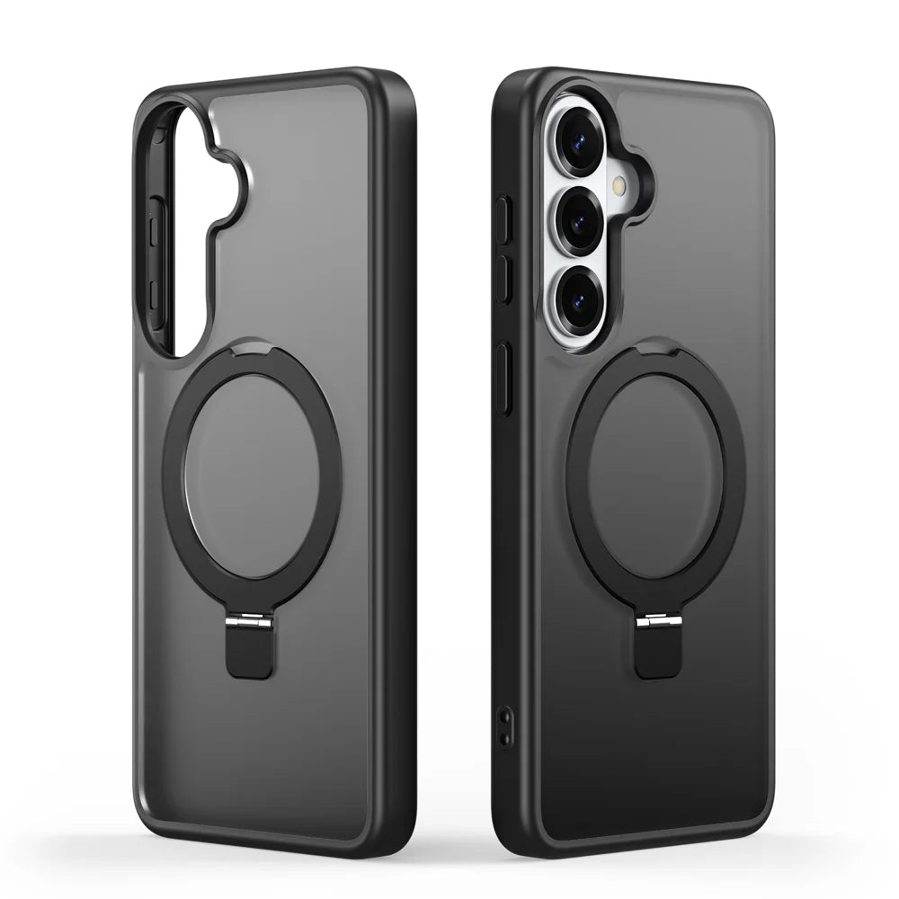 DUX DUCIS For Samsung Galaxy S26+ Magnetic Case  Yind Series Kickstand PC TPU Matte Phone Cover - Black - 2