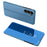 For Samsung Galaxy S23 Flip Leather Cover with Stand Full Body Protective Phone Case - Blue - 1