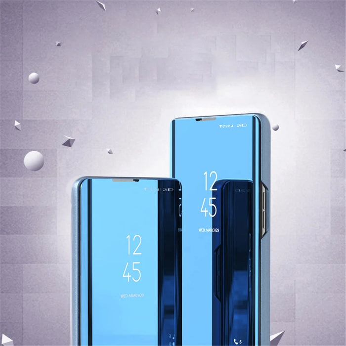 For Samsung Galaxy S23 Flip Leather Cover with Stand Full Body Protective Phone Case - Blue - 4