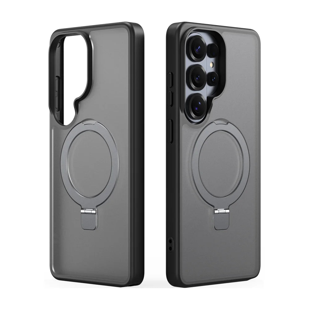 DUX DUCIS For Samsung Galaxy S26 Ultra Magnetic Case  Yind Series Kickstand PC TPU Matte Phone Cover - Black - 2