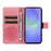 For Samsung Galaxy A37 5G Leather Wallet Case Sunflower Imprinted Phone Cover - Pink - 2