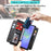 For Samsung Galaxy A37 5G Leather Case with 10 Card Holder Phone Cover Stand - Black - 6