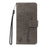 For Samsung Galaxy A57 5G Phone Case with Stand Cat Tree Pattern Leather Wallet Mobile Cover - Grey - 6