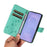 For Samsung Galaxy S26+ PU Leather Cases Flower Pattern Wallet Stand Phone Cover with Strap - Green - 7
