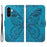 For Samsung Galaxy A57 5G Case Butterfly Pattern PU Leather Folio Flip Phone Cover -  Blue - 1