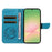 For Samsung Galaxy A57 5G Case Butterfly Pattern PU Leather Folio Flip Phone Cover -  Blue - 2
