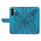 For Samsung Galaxy A57 5G Case Butterfly Pattern PU Leather Folio Flip Phone Cover -  Blue - 3