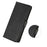 For Samsung Galaxy A37 5G Case Cowhide Texture Leather Wallet Phone Cover with Stand - Black - 4
