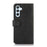 For Samsung Galaxy A37 5G Case Cowhide Texture Leather Wallet Phone Cover with Stand - Black - 7