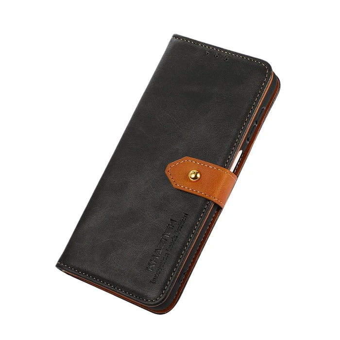 KHAZNEH For Samsung Galaxy A57 5G Wallet Phone Case Stand Leather Flip Cover - Black - 4