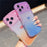 For iPhone  18 Pro / 17  Pro Case Sparkle Rhinestone Decor TPU Phone Cover with Glitter Gradient Card - Pink / Orange - 7