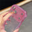 For iPhone 17 Pro Max Case Rhinestone Decor Wave Frame Gradient Design TPU Phone Cover - Orange / Green - 7