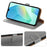 For Samsung Galaxy S26 Case RFID Blocking Wallet Litchi Texture Leather Phone Cover Magnetic Clasp - Grey - 3