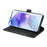 For Samsung Galaxy S26+ Case with 9 Card Slots PU Leather Stand Phone Cover - Black - 5
