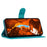 For Samsung Galaxy S26 Case PU Leather Flip Wallet Phone Cover with Strap - Blue - 3